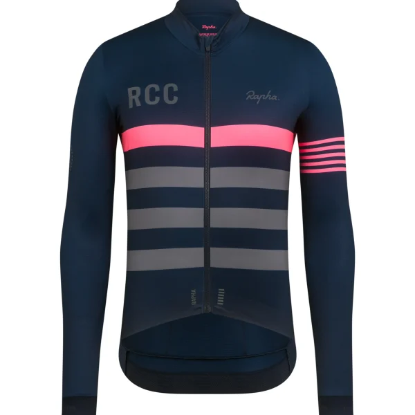 Rapha Jerseys|Men's RCC Pro Team Long Sleeve Jersey DarkNavy