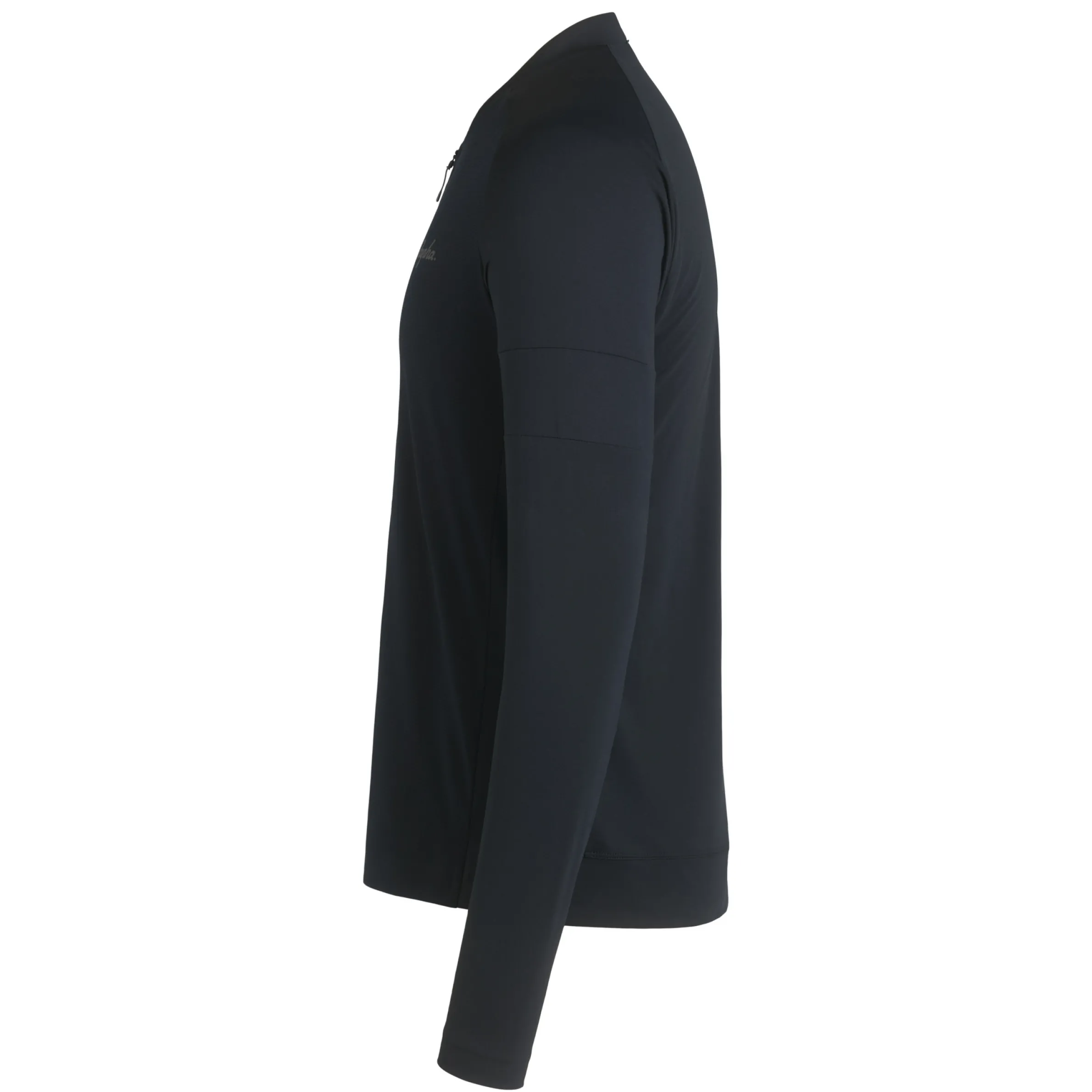 Rapha T-shirts & Tops|Men's Explore Long Sleeve Zip Neck Tech T-shirt Black/Black