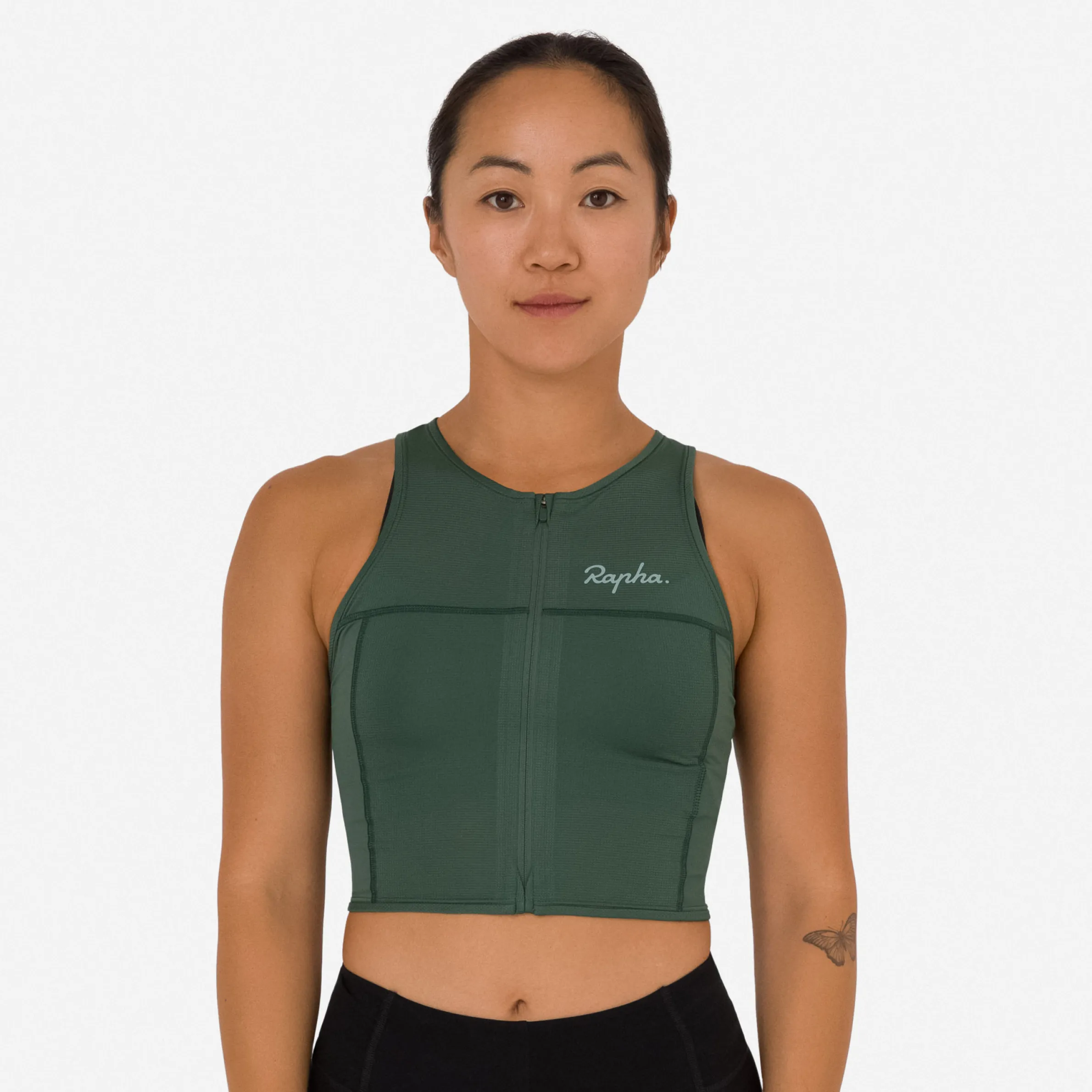 Rapha Hoodies, T-shirts & Tops|Jerseys|Women's Cropped Zip Tank