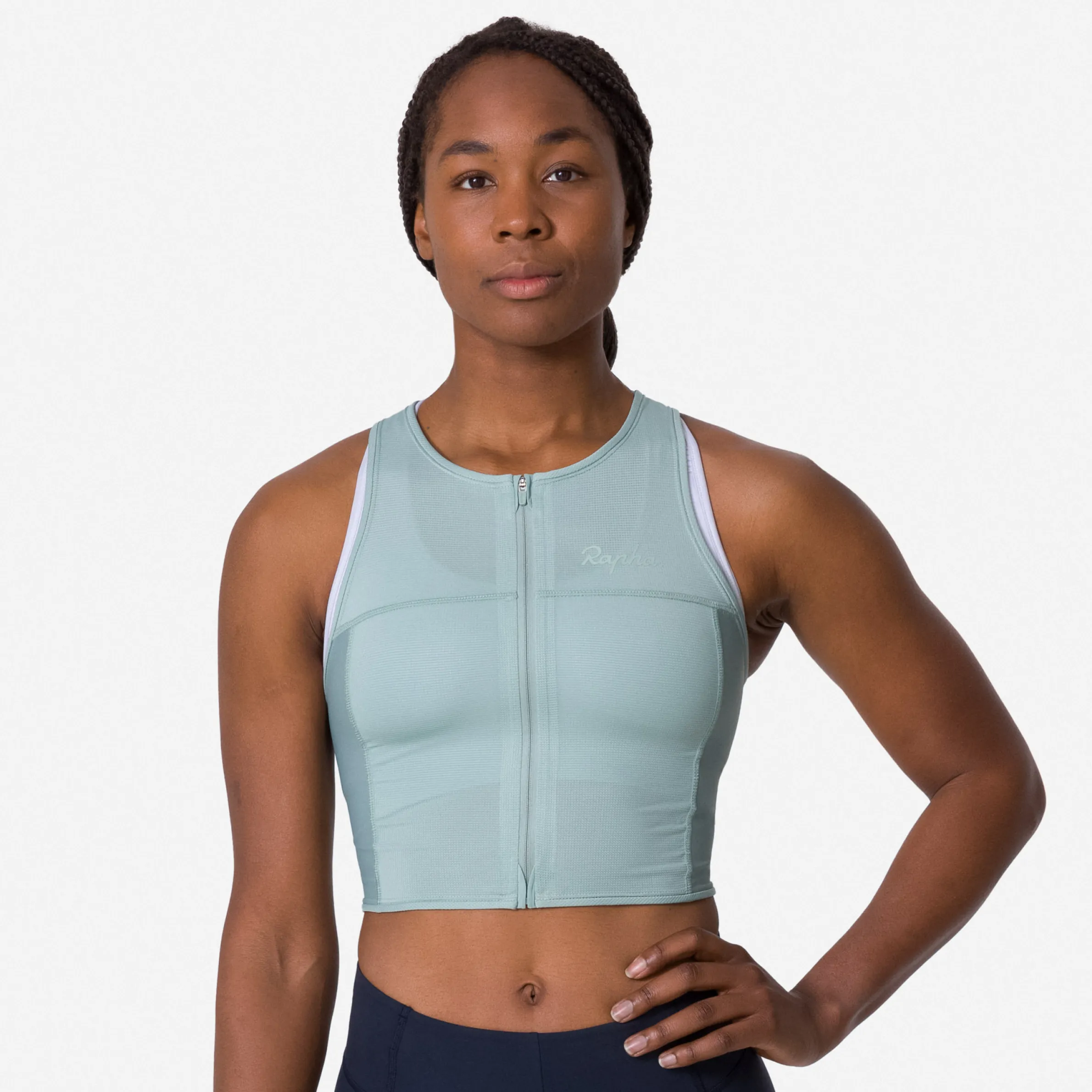 Rapha Hoodies, T-shirts & Tops|Jerseys|Women's Cropped Zip Tank