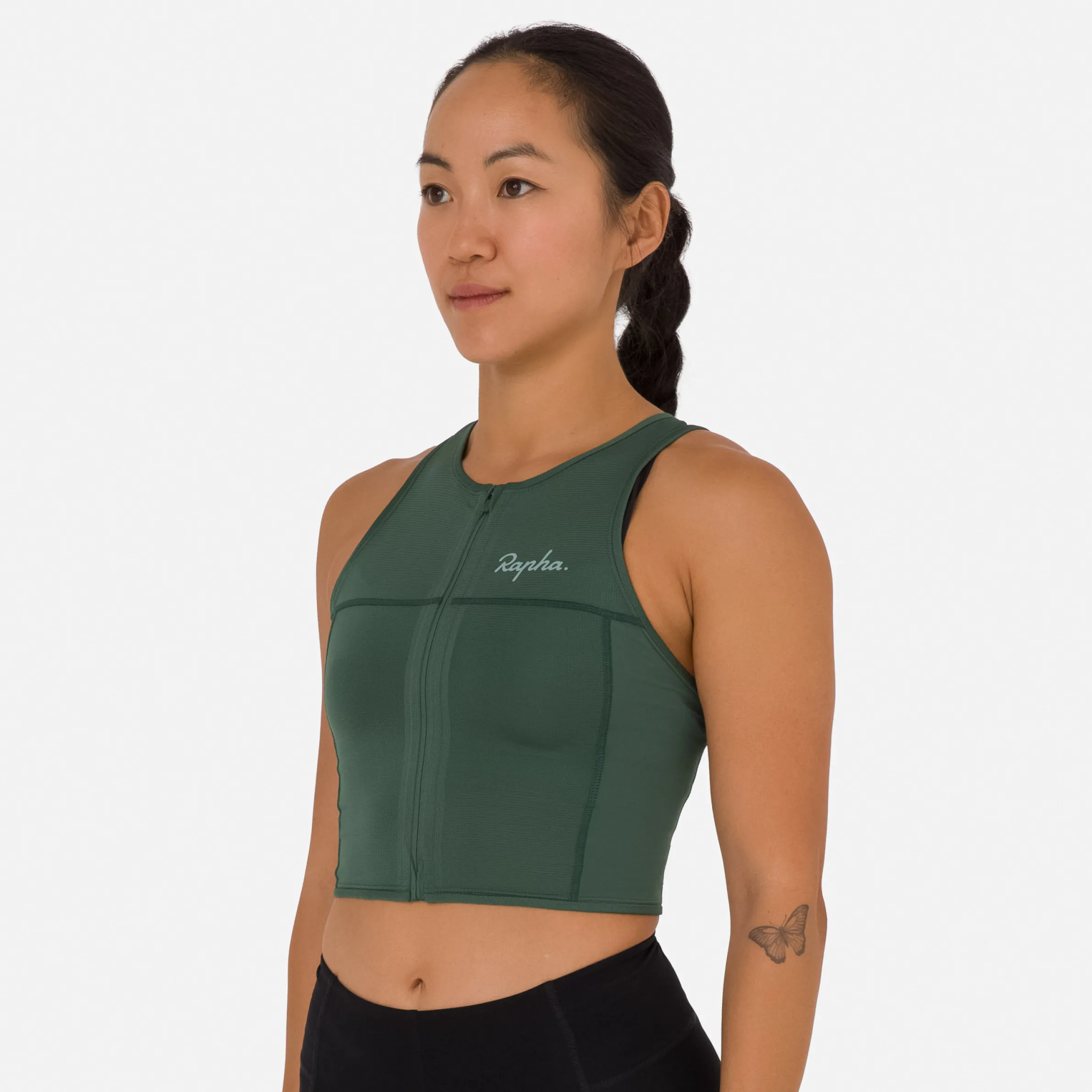 Rapha Hoodies, T-shirts & Tops|Jerseys|Women's Cropped Zip Tank