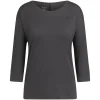 Rapha Hoodies, T-shirts & Tops|Women's Trail Merino 3/4 Sleeve Top DarkGrey/Black