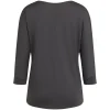 Rapha Hoodies, T-shirts & Tops|Women's Trail Merino 3/4 Sleeve Top DarkGrey/Black