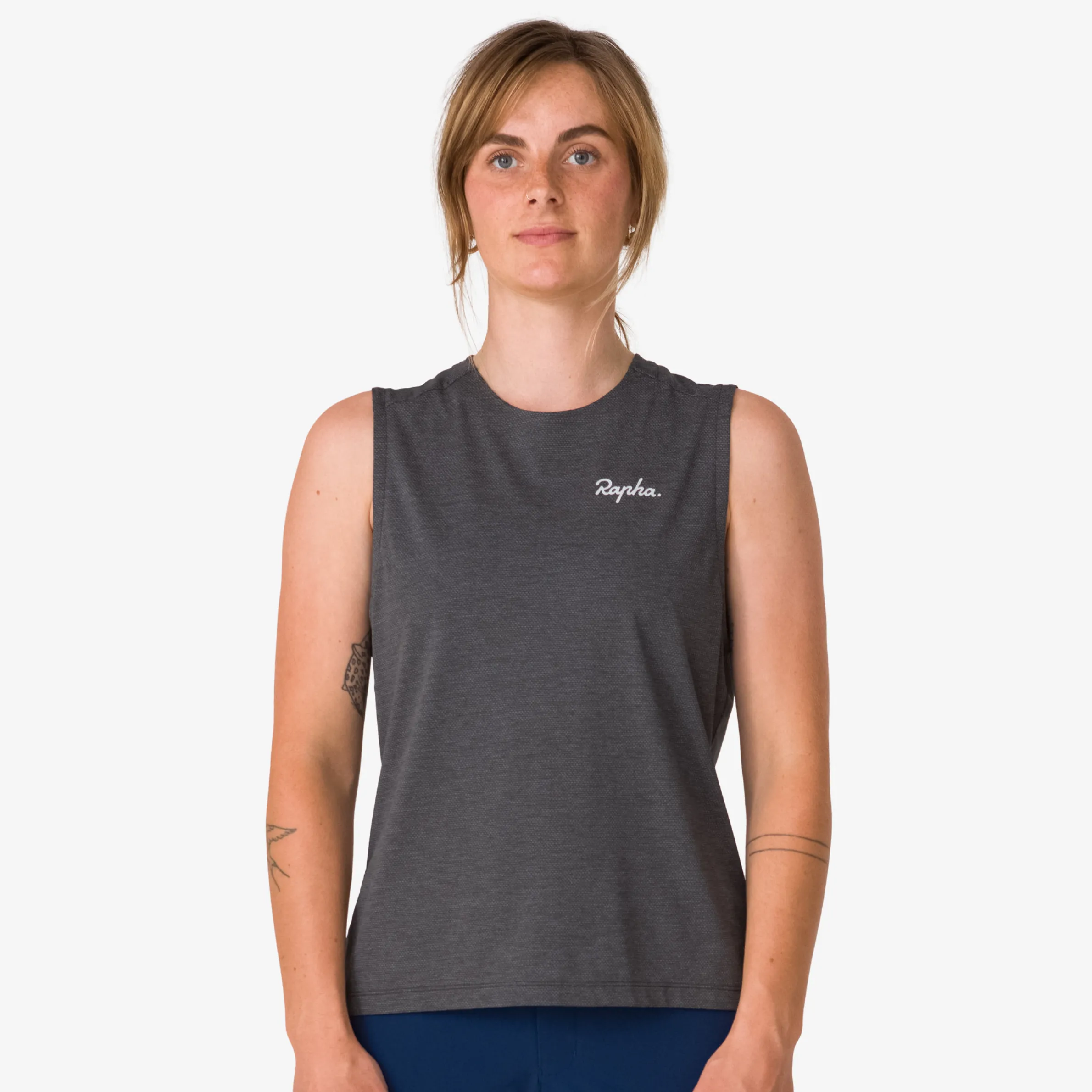 Rapha Hoodies, T-shirts & Tops|Women's Trail Tank Black/LightGrey