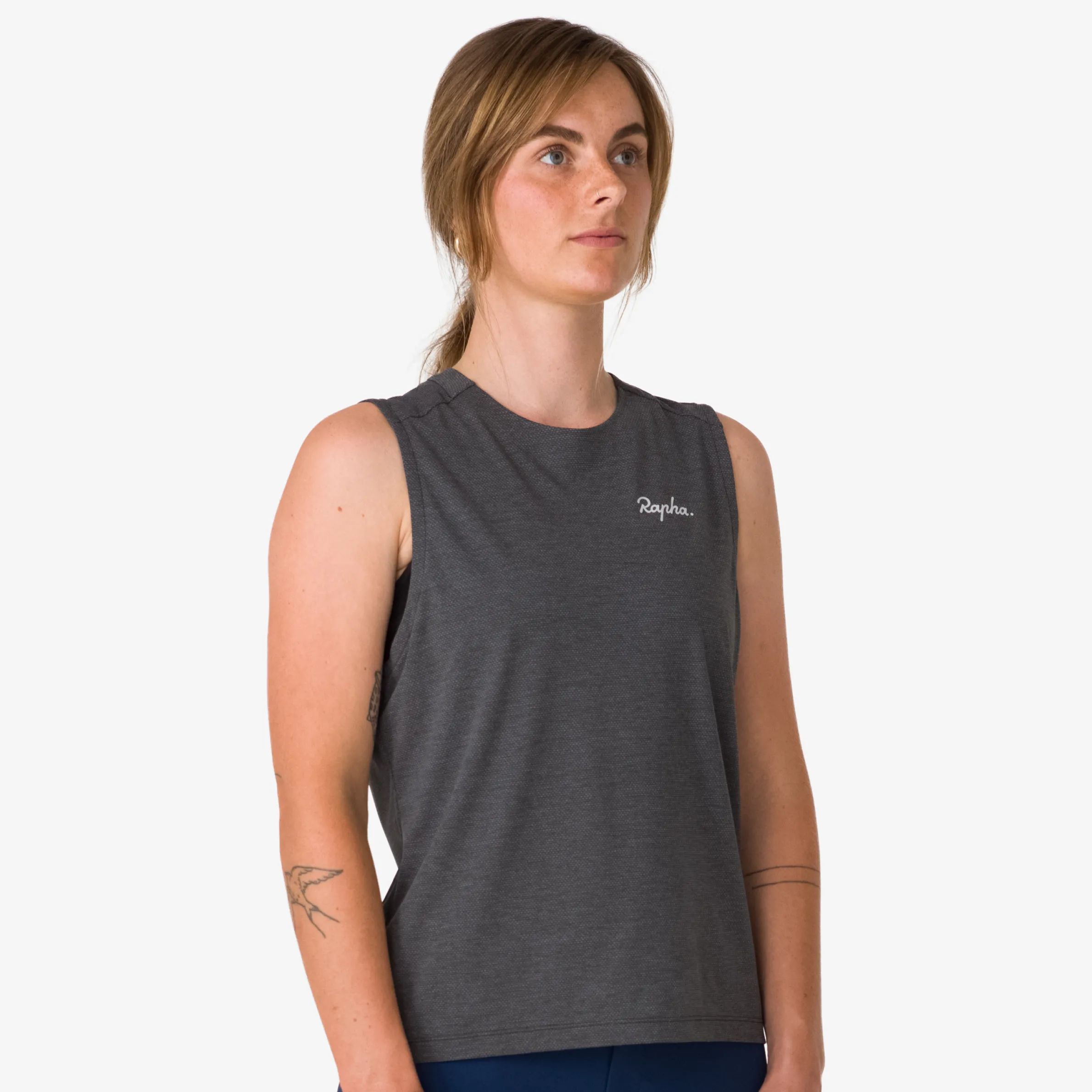 Rapha Hoodies, T-shirts & Tops|Women's Trail Tank Black/LightGrey